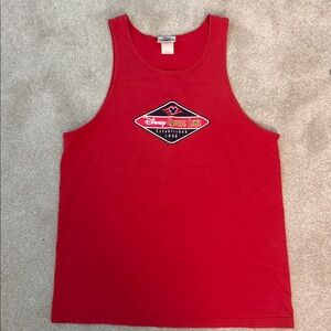 Disney Cruise line Red Sleeveless Top with Logo